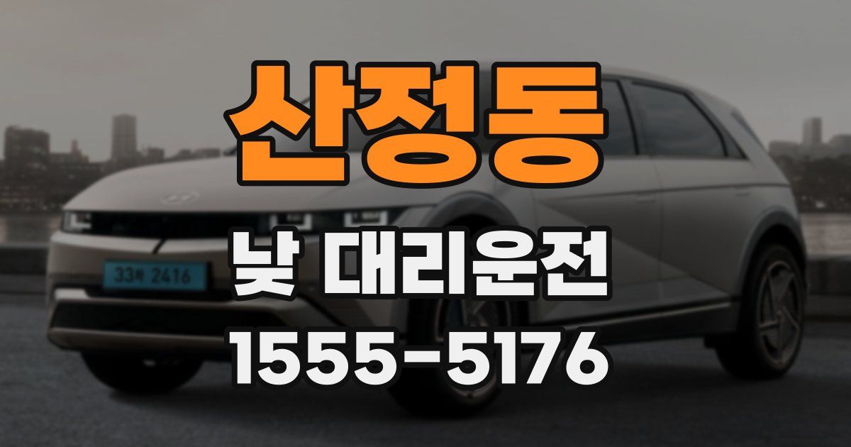 산정동 낮 대리운전