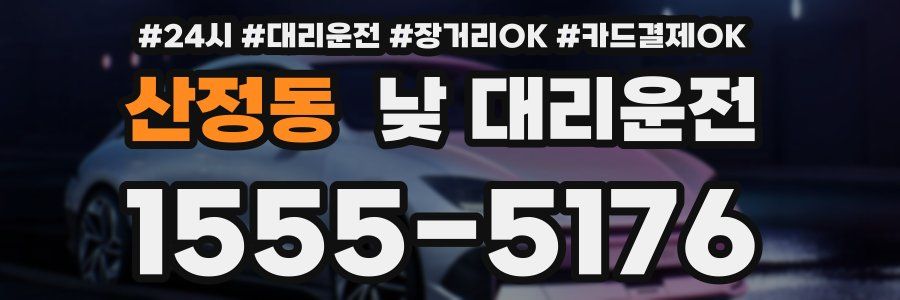 산정동 낮 대리운전