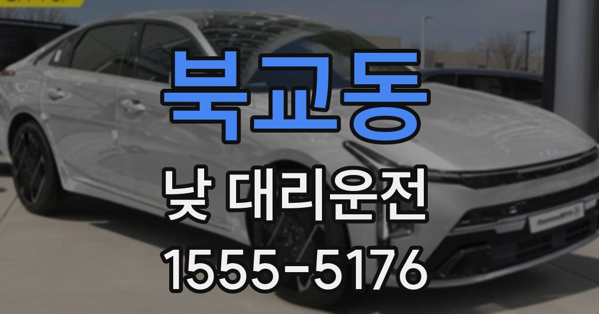 북교동 낮 대리운전