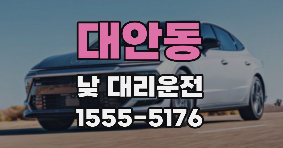 대안동 낮 대리운전