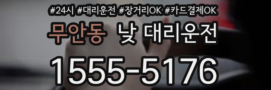 무안동 낮 대리운전