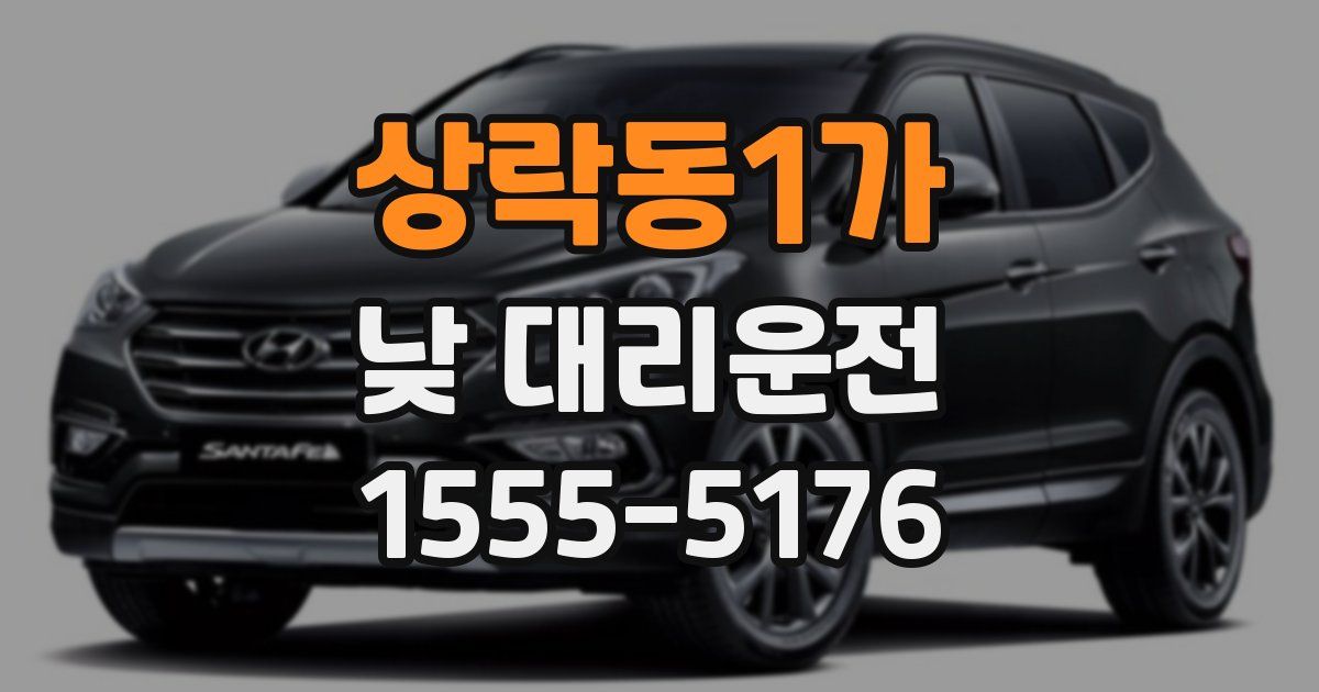 상락동1가 낮 대리운전
