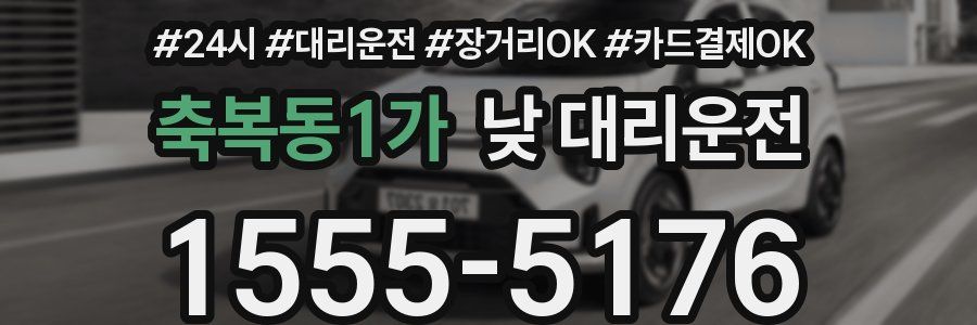 축복동1가 낮 대리운전