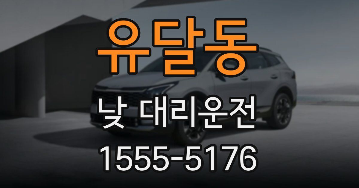 유달동 낮 대리운전