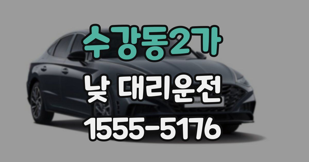 수강동2가 낮 대리운전