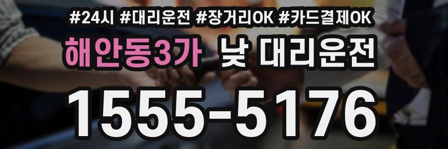 해안동3가 낮 대리운전