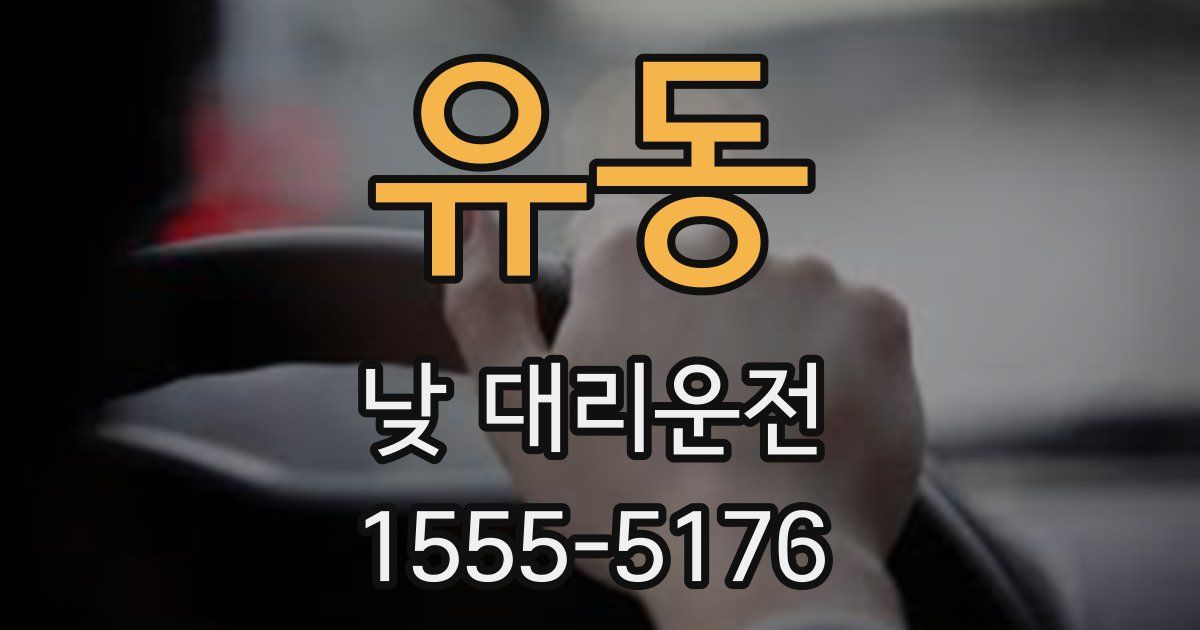 유동 낮 대리운전