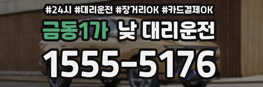금동1가 낮 대리운전
