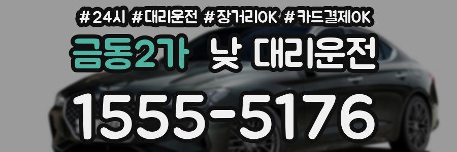 금동2가 낮 대리운전