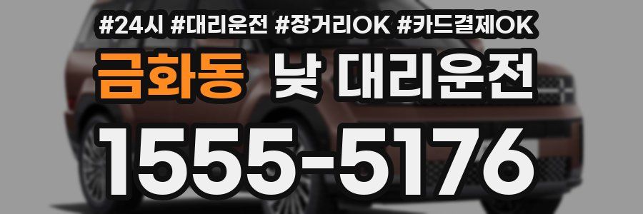 금화동 낮 대리운전