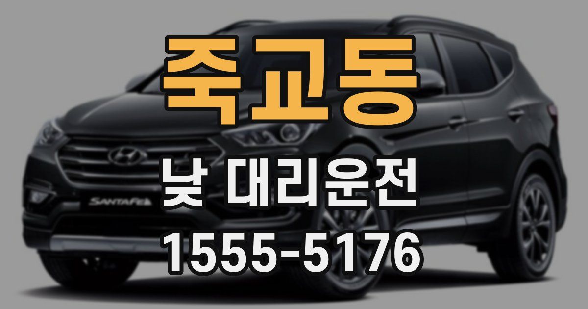 죽교동 낮 대리운전
