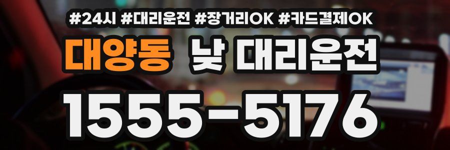 대양동 낮 대리운전