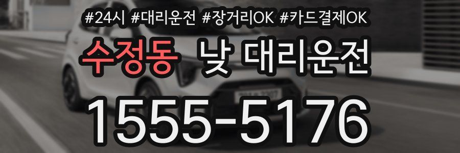 수정동 낮 대리운전