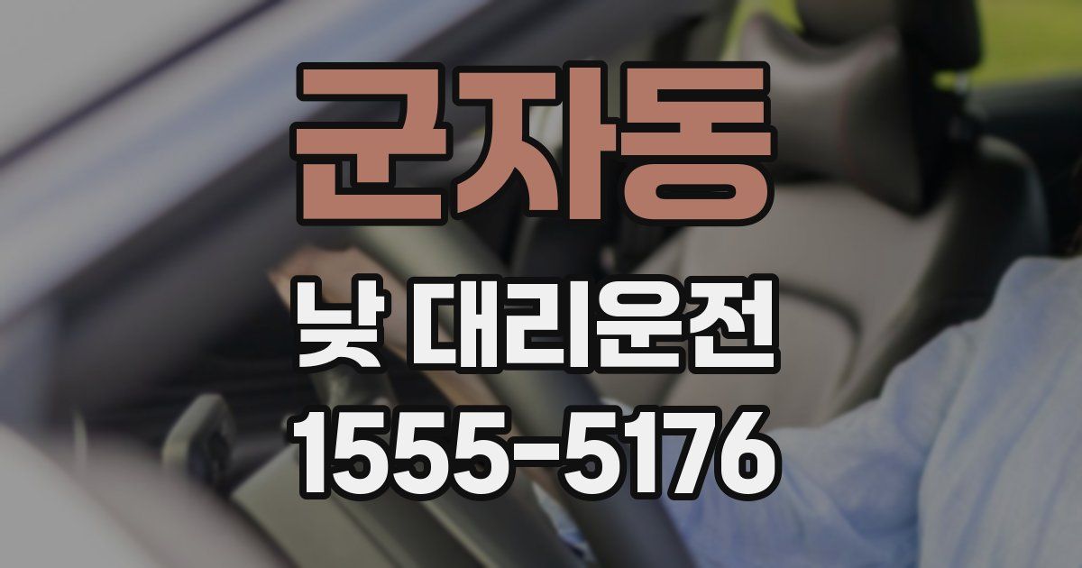 군자동 낮 대리운전