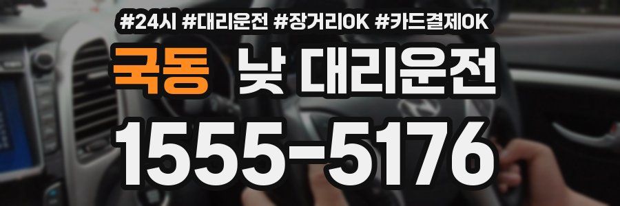 국동 낮 대리운전