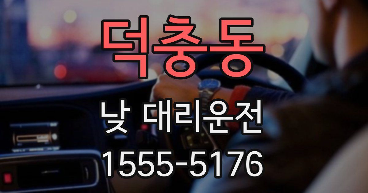 덕충동 낮 대리운전