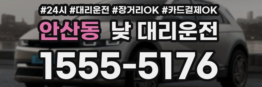안산동 낮 대리운전