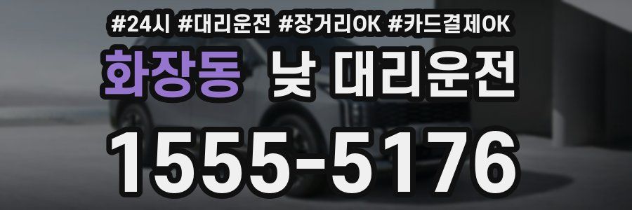 화장동 낮 대리운전