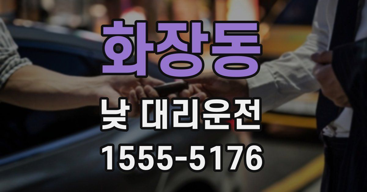 화장동 낮 대리운전