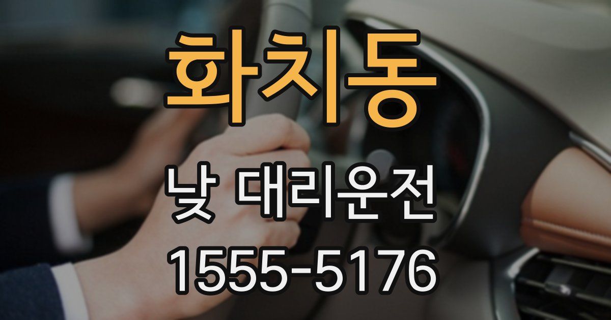 화치동 낮 대리운전