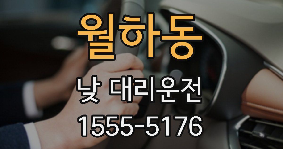 월하동 낮 대리운전