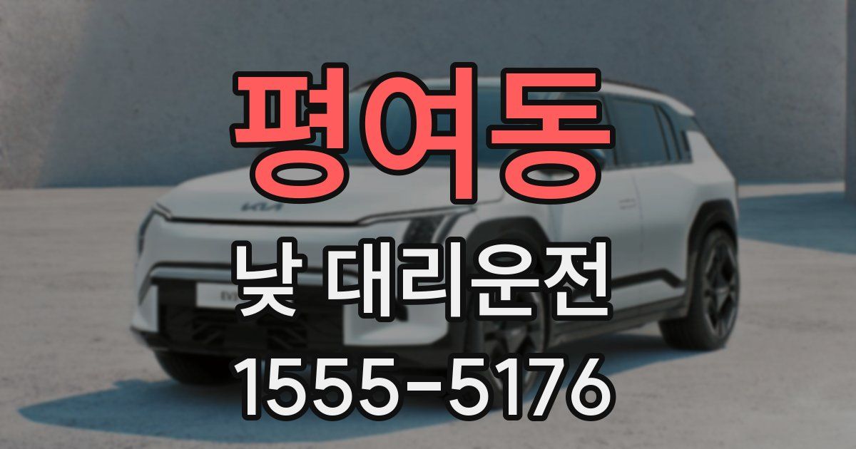평여동 낮 대리운전
