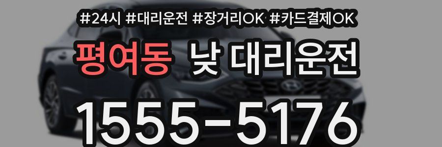 평여동 낮 대리운전