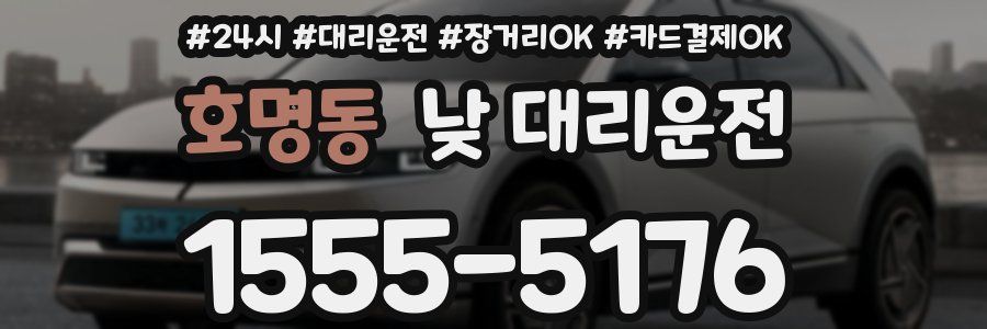 호명동 낮 대리운전