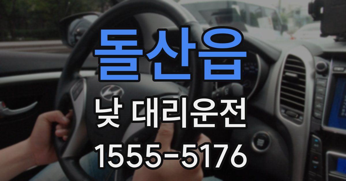 돌산읍 낮 대리운전