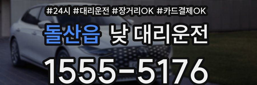 돌산읍 낮 대리운전