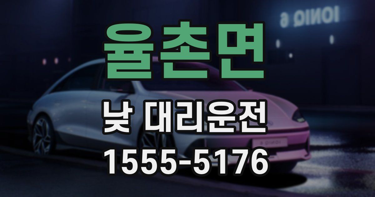 율촌면 낮 대리운전