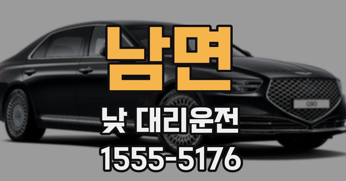 남면 낮 대리운전