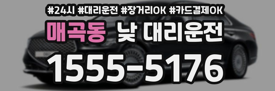 매곡동 낮 대리운전