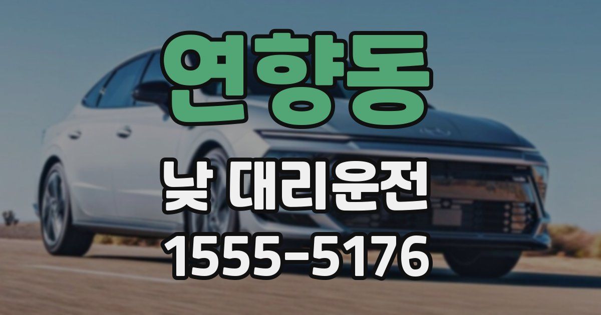 연향동 낮 대리운전
