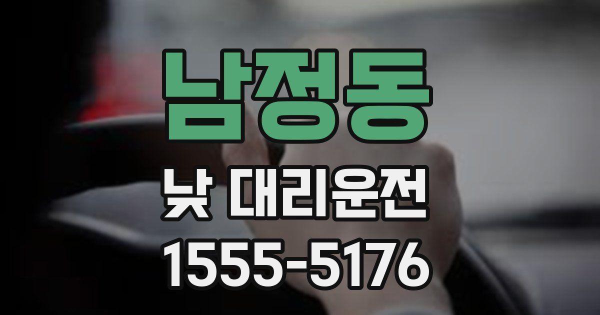 남정동 낮 대리운전