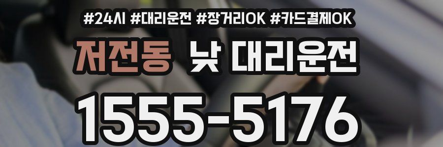 저전동 낮 대리운전