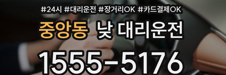 중앙동 낮 대리운전