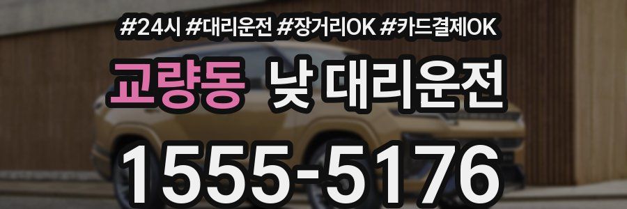 교량동 낮 대리운전