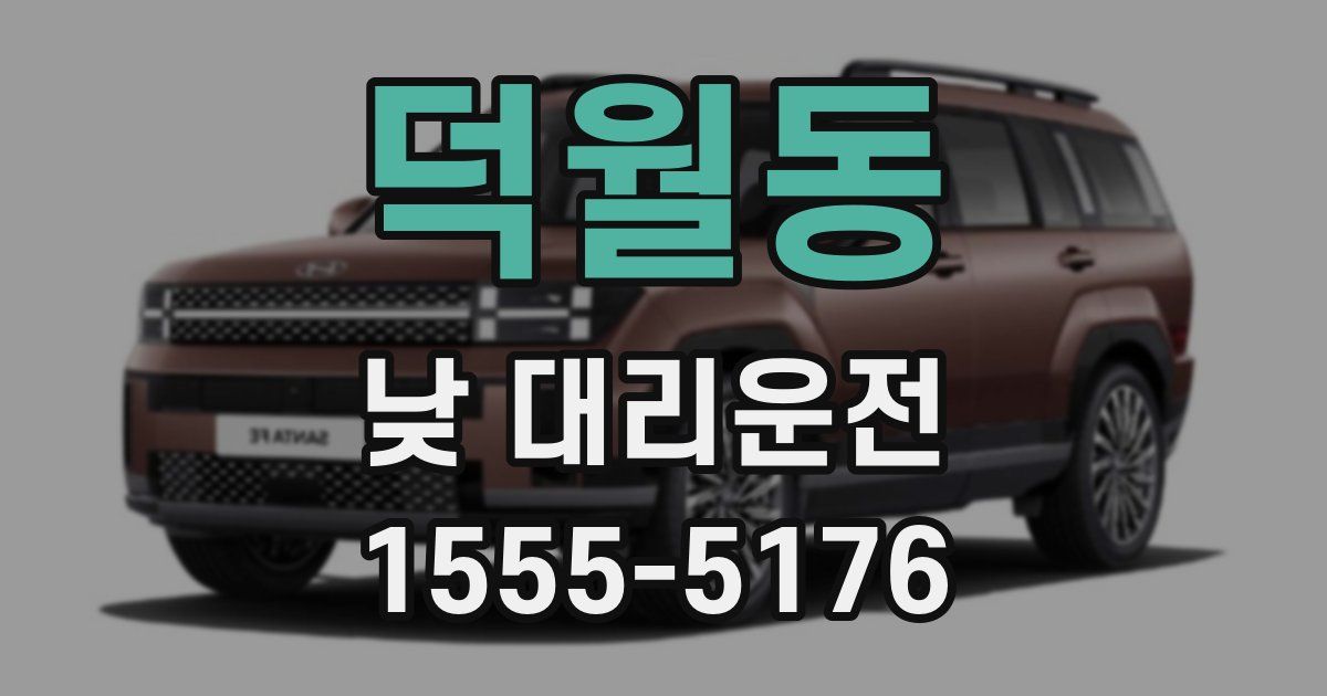 덕월동 낮 대리운전