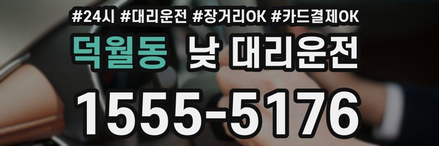 덕월동 낮 대리운전