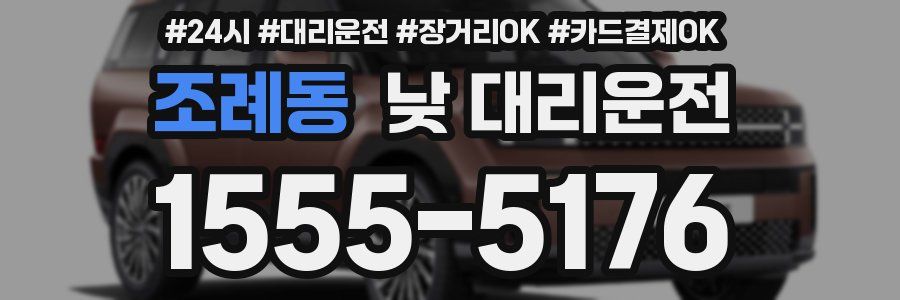 조례동 낮 대리운전