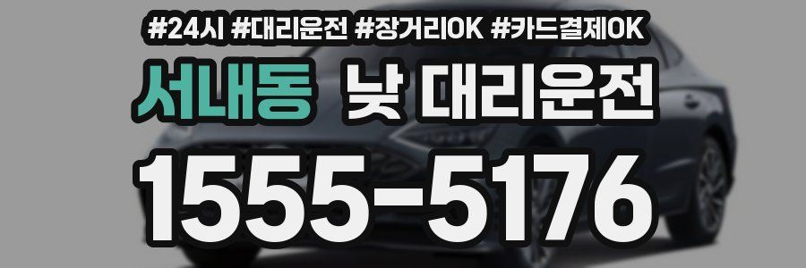 서내동 낮 대리운전