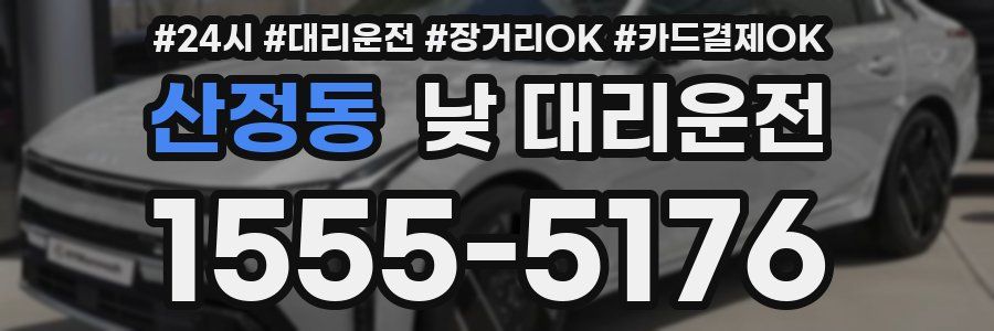 산정동 낮 대리운전