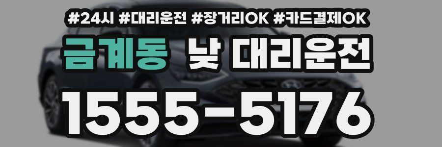 금계동 낮 대리운전