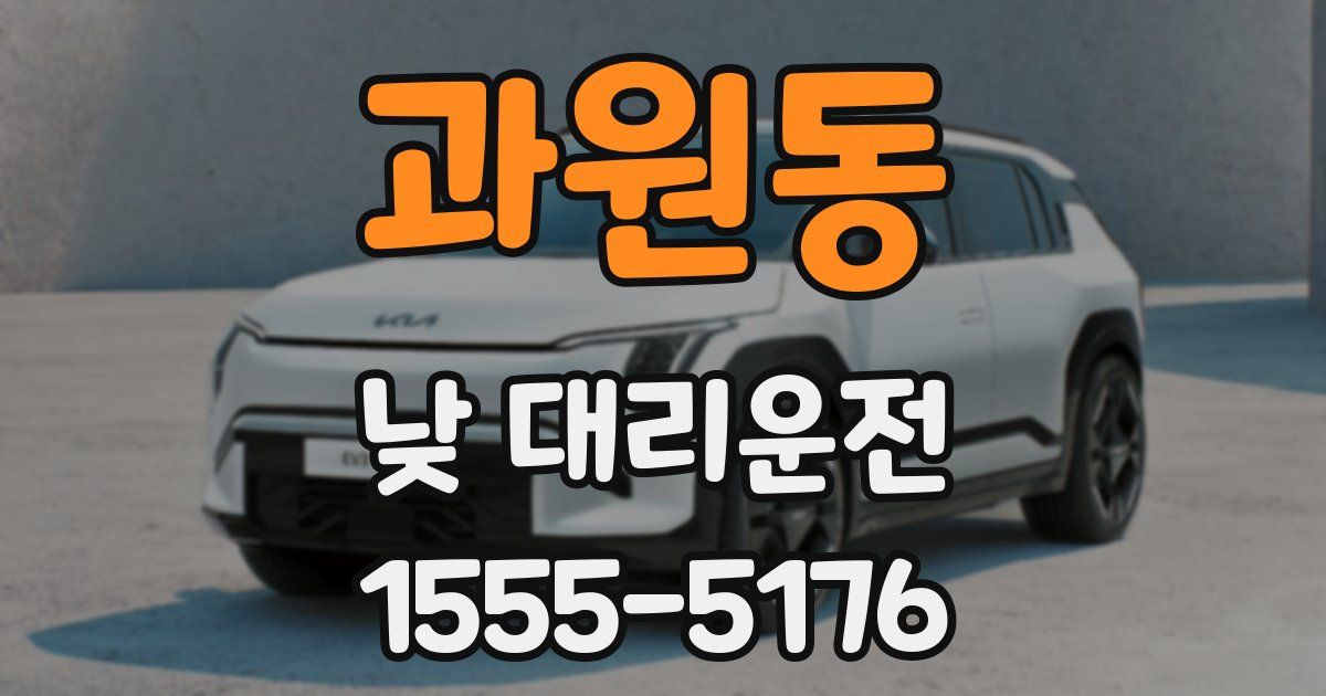과원동 낮 대리운전