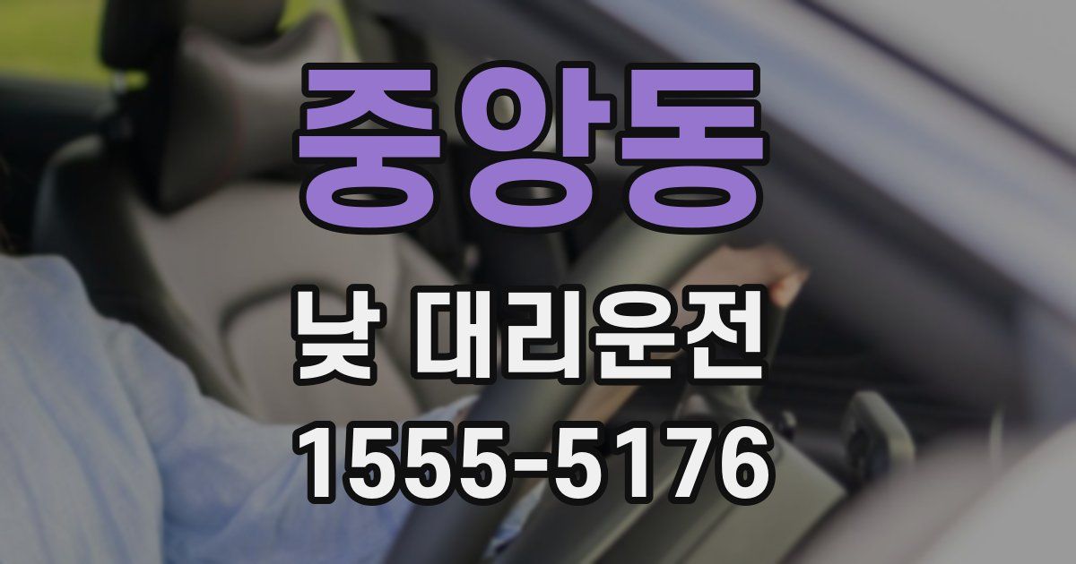 중앙동 낮 대리운전