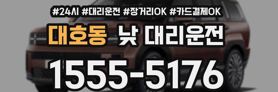 대호동 낮 대리운전
