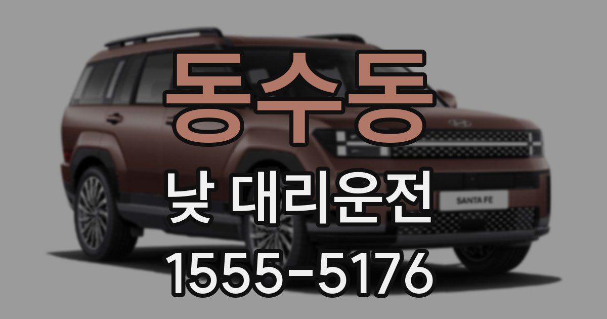 동수동 낮 대리운전