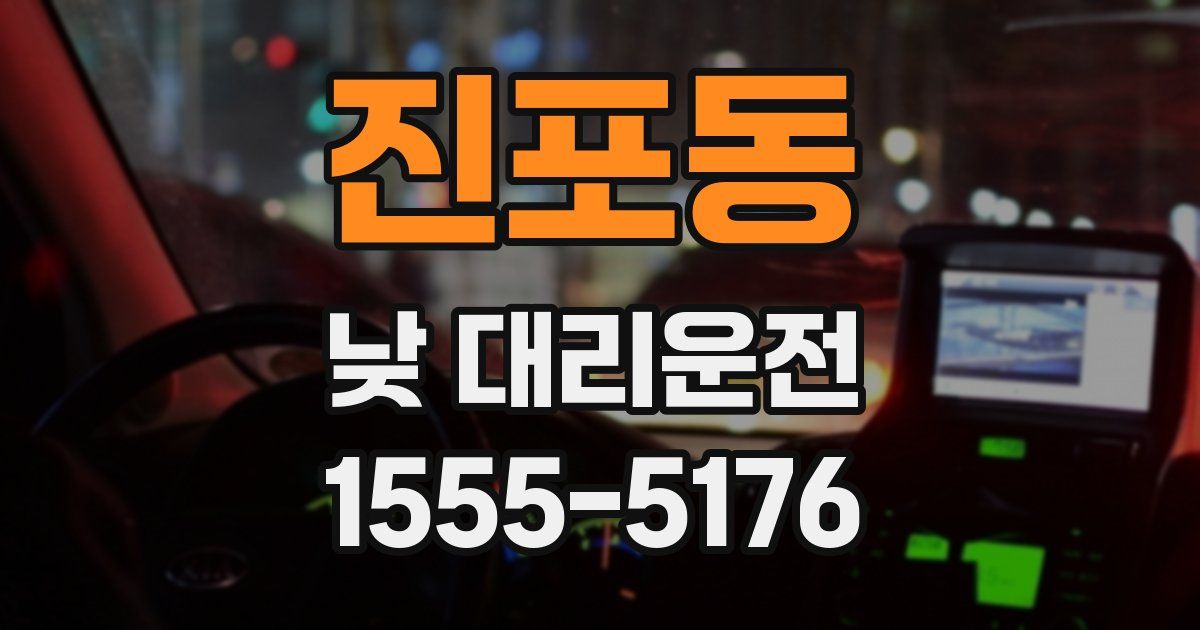 진포동 낮 대리운전