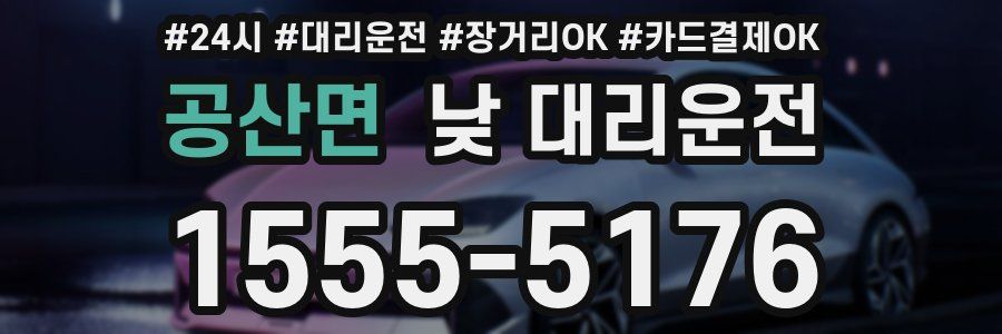 공산면 낮 대리운전